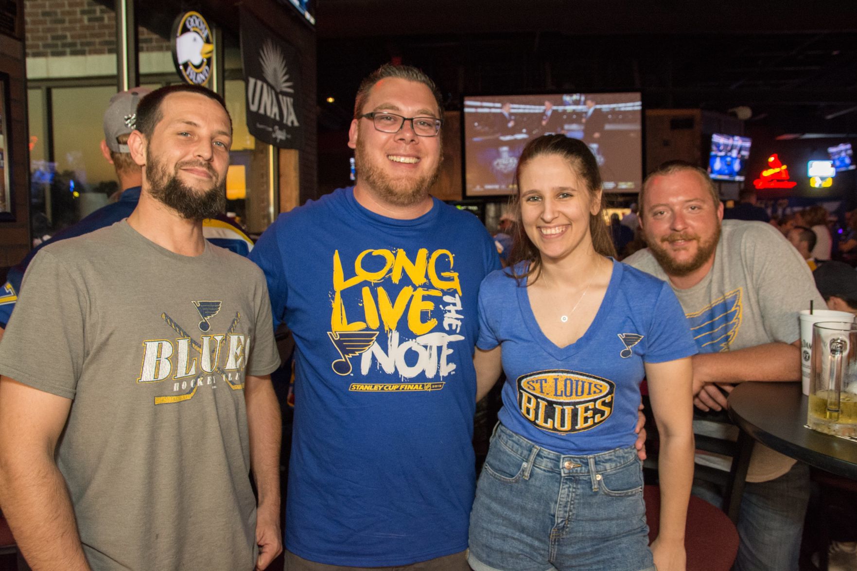 Blues Fans at Hotshots Wentzville during the Stanley Cup Final Game 1